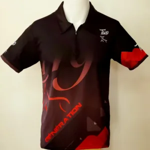 Polo Full Print “génération 119” noir